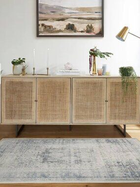 Ruggable rug - cover only - 3x5 - Kamran Blue Quartz